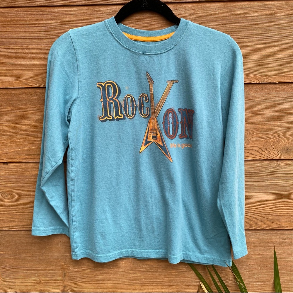 Life is Good "Good Kids" Long Sleeve Guitar Tee